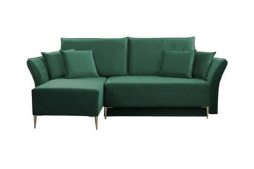 Staffin 3-sits Hörnbäddsoffa Dark green - Products - Möbler - Soffa - Bäddsoffa - Hörnbäddsoffa