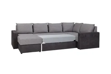Staffin 4-sits Hörnbäddsoffa Dark grey - Products - Möbler - Soffa - Bäddsoffa - Hörnbäddsoffa