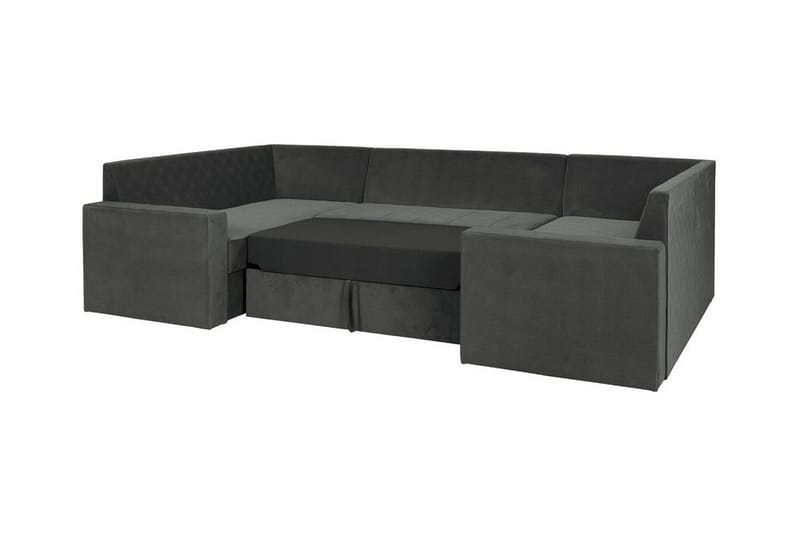 Staffin 4-sits Hörnbäddsoffa Light grey/Dark grey - Products - Möbler - Soffa - Bäddsoffa - Hörnbäddsoffa