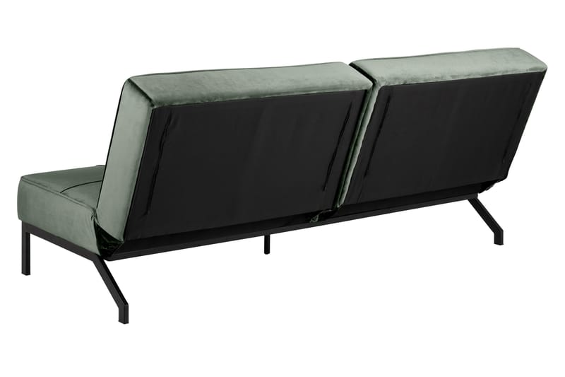 Stefan Bäddsoffa Sammet - Grön - Products - Möbler - Soffa - Bäddsoffa - Bäddsoffa längsbäddad
