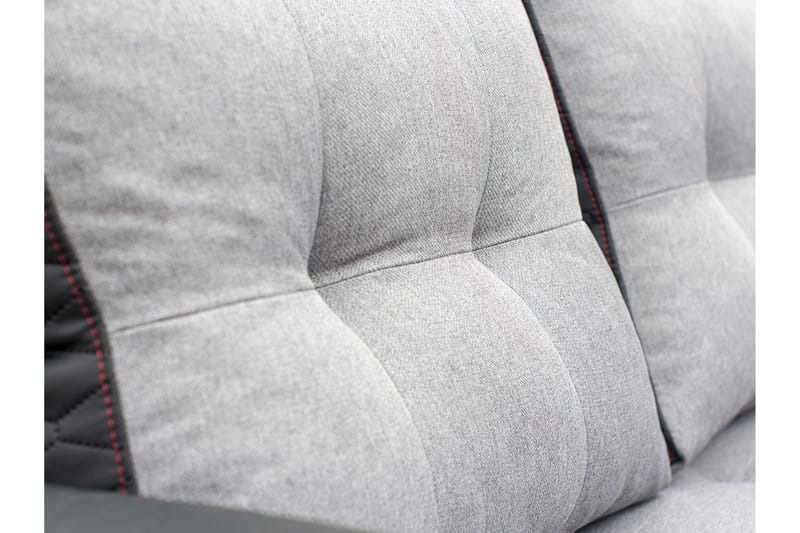 Sydney Divanbäddsoffa 238x140x88 cm LED-belysning - Grå - Products - Möbler - Soffa - Bäddsoffa - Bäddsoffa divan