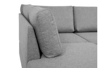 Taberk Bäddsoffa med Divan och Schäslong 4-sits i Chenille - Blå - Products - Möbler - Soffa - Bäddsoffa - Bäddsoffa divan