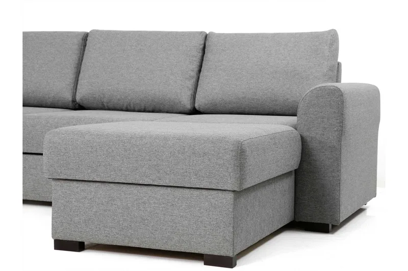 Taberk Bäddsoffa med Divan och Schäslong 5-sits - Grå - Products - Möbler - Soffa - Bäddsoffa - Bäddsoffa divan