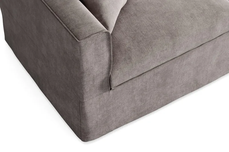 Travstad 3-sits Bäddsoffa i Chenille frammåtbäddad - Grå - Products - Möbler - Soffa - Bäddsoffa - 3 sits bäddsoffa