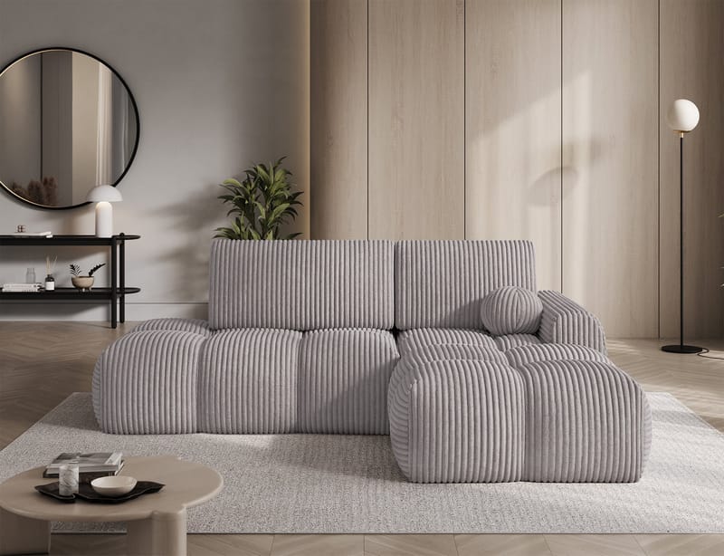 Vittario 3-sits Bubblig Bäddsoffa med Divan och förvaring Höger - Modullo 03 - Products - Möbler - Soffa - Bäddsoffa - Hörnbäddsoffa