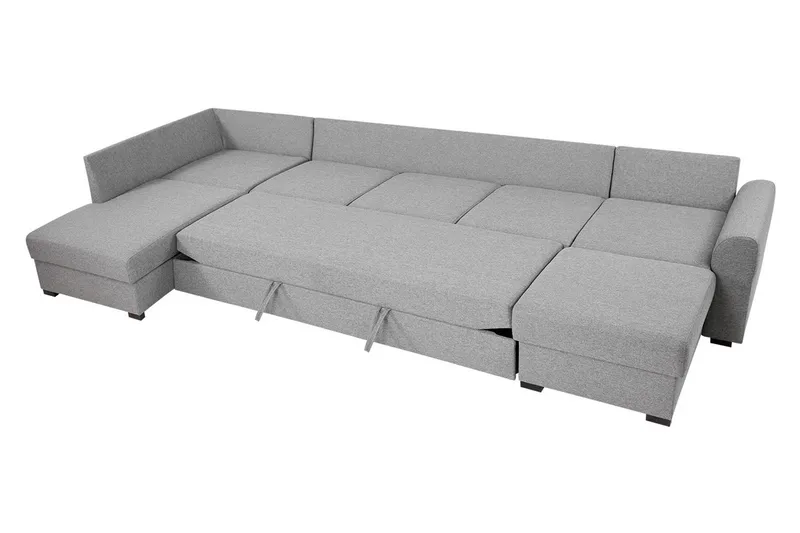 Wilma Hörnsoffa Vänster - Grå/Vit - Products - Möbler - Soffa - Bäddsoffa - Bäddsoffa divan