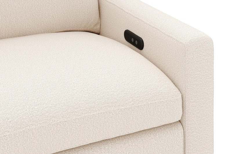Barsele Hörnsoffa med Elektrisk Recliner 5-sits - Beige - Products - Möbler - Soffa - Biosoffa & reclinersoffa