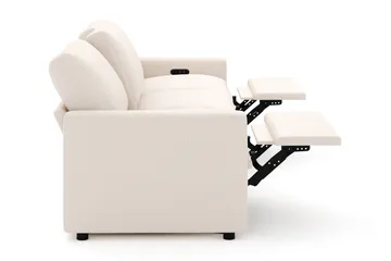 Barsele 3-sits Elektrisk Reclinersoffa - Beige - Products - Möbler - Soffa - Biosoffa & reclinersoffa