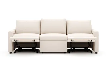 Barsele 3-sits Elektrisk Reclinersoffa - Beige - Products - Möbler - Soffa - Biosoffa & reclinersoffa