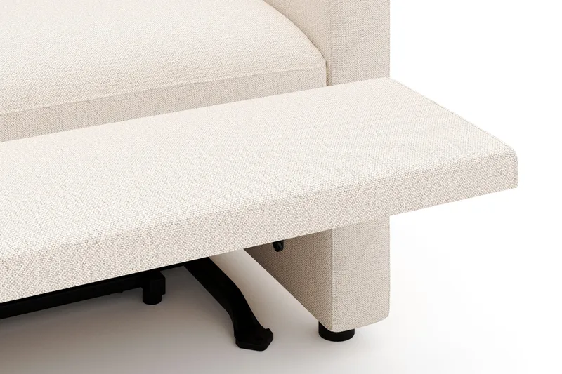 Barsele 3-sits Elektrisk Reclinersoffa - Beige - Products - Möbler - Soffa - Biosoffa & reclinersoffa