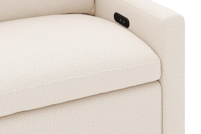 Barsele 3-sits Elektrisk Reclinersoffa - Beige - Products - Möbler - Soffa - Biosoffa & reclinersoffa