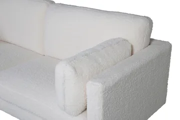 Boom 3-sits soffa, teddymaterial - Vit - Products - Möbler - Soffa - 3 sits soffa