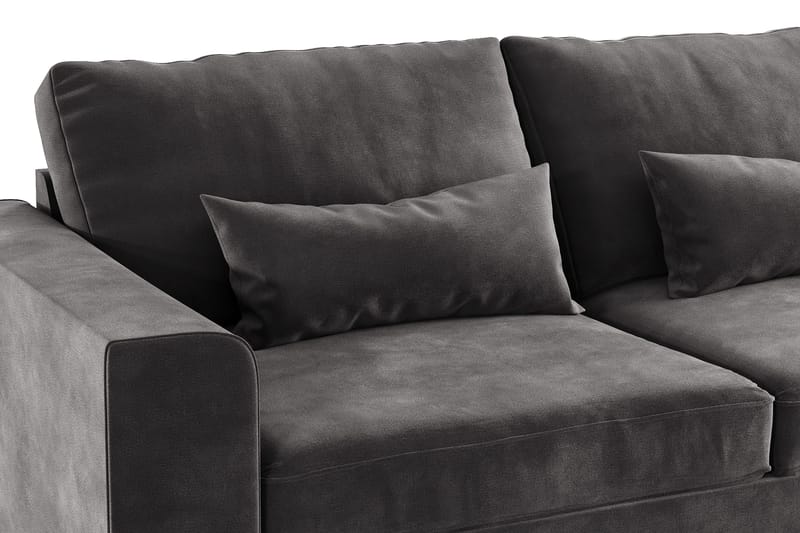 Copenhagen 2-sits Sammetssoffa - Mörkgrå - Products - Möbler - Soffa - Sammetssoffa