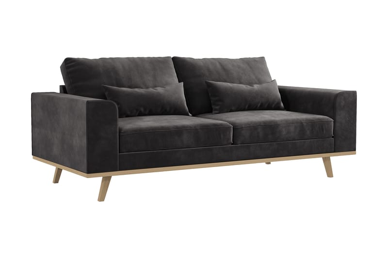Copenhagen 2-sits Sammetssoffa - Mörkgrå - Products - Möbler - Soffa - Sammetssoffa
