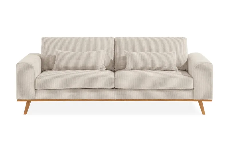 Copenhagen 3-sits Manchestersoffa - Beige - Products - Möbler - Soffa - 3 sits soffa