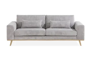 Copenhagen 3-sits Manchestersoffa - Ljusgrå - Products - Möbler - Soffa - 3 sits soffa