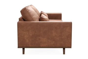 Copenhagen 3-sits Soffa i Konstläder - Brun - Products - Möbler - Soffa - 3 sits soffa