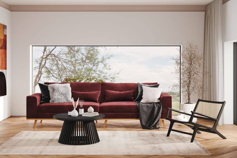Copenhagen 4-sits Sammetssoffa - Lila - Products - Möbler - Soffa - Sammetssoffa