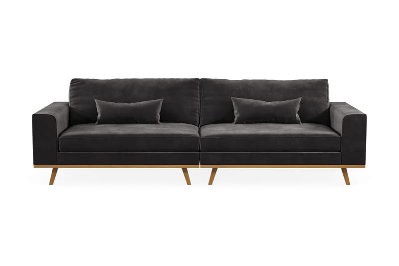 Copenhagen 4-sits Sammetssoffa - Mörkgrå - Products - Möbler - Soffa - Sammetssoffa