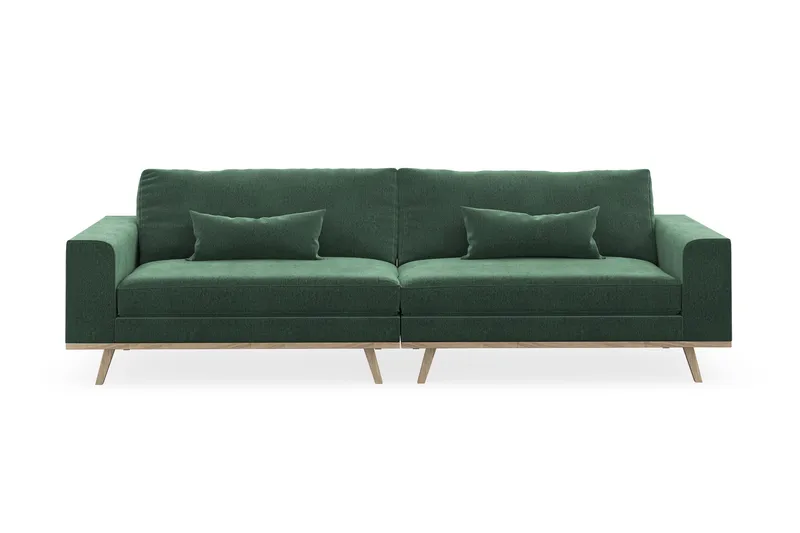 Copenhagen 4-sits Sammetssoffa - Mörkgrön - Products - Möbler - Soffa - Sammetssoffa