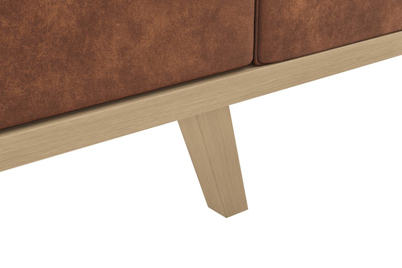 Copenhagen 4-sits Soffa i Konstläder - Brun - Products - Möbler - Soffa - 4 sits soffa