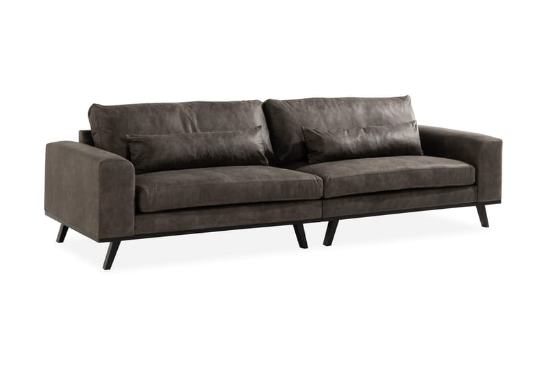 Copenhagen 4-sits Soffa i Konstläder - Mörkgrå - Products - Möbler - Soffa - 4 sits soffa