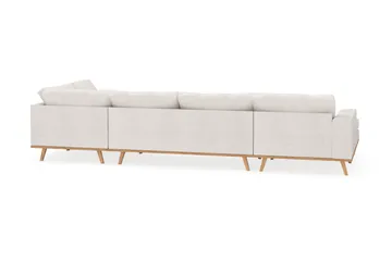 Copenhagen 5-sits Högervänd U-formad Soffa med Divan och Schäslong i Bouclé - Vit - Products - Möbler - Soffa - U-soffa