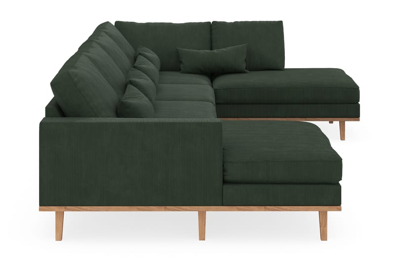 Copenhagen 5-sits Högervänd U-formad Soffa med Divan och Schäslong i Manchester - Mörkgrön - Products - Möbler - Soffa - U-soffa