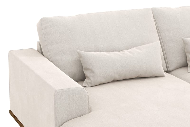 Copenhagen 5-sits Högervänd U-formad Soffa med Divan och Schäslong i Sammet - Krämvit - Products - Möbler - Soffa - Sammetssoffa