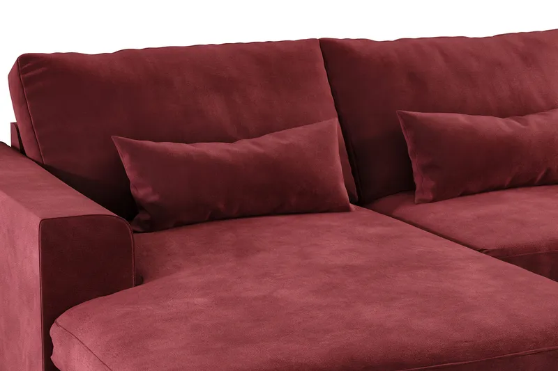 Copenhagen 5-sits Högervänd U-formad Soffa med Divan och Schäslong i Sammet - Lila - Products - Möbler - Soffa - Sammetssoffa