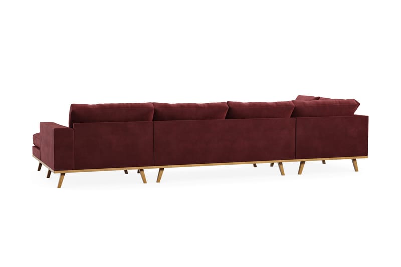 Copenhagen 5-sits Vänstervänd U-formad Soffa med Divan och Schäslong i Sammet - Lila - Products - Möbler - Soffa - Sammetssoffa