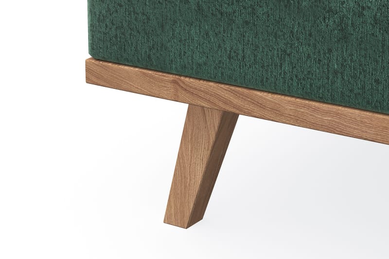 Copenhagen 5-sits Vänstervänd U-formad Soffa med Divan och Schäslong i Sammet - Mörkgrön - Products - Möbler - Soffa - Sammetssoffa