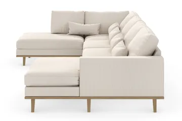 Copenhagen 5-sits Vänstervänd U-formad Soffa med Divan och Schäslong i Tyg - Beige - Products - Möbler - Soffa - U-soffa