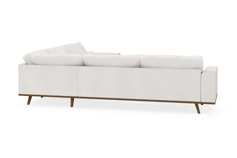 Copenhagen 6-sits L-formad Hörnsoffa i Bouclé - Vit - Products - Möbler - Soffa - Hörnsoffa