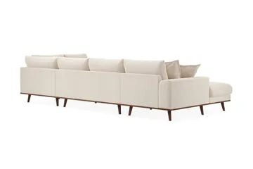 Copenhagen Premium 5-sits Högervänd U-formad Djup Soffa med Divan och Schäslong i Chenille - Ljusbeige - Products - Möbler - Soffa - U-soffa