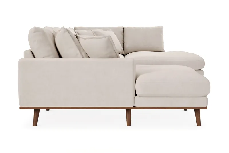 Copenhagen Premium 5-sits Högervänd U-formad Djup Soffa med Divan och Schäslong i Tyg - Beige - Products - Möbler - Soffa - U-soffa