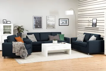 Crazy 3-sits Tygsoffa - Blå - Products - Möbler - Soffa - 3 sits soffa