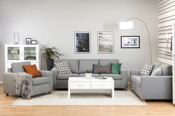 Crazy 3-sits Tygsoffa - Grå - Products - Möbler - Soffa - 3 sits soffa