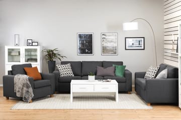 Crazy 3-sits Tygsoffa - Mörkgrå - Products - Möbler - Soffa - 3 sits soffa