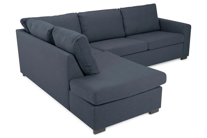 Crazy 3-sits Vänstervänd L-formad Schäslongsoffa i Tyg - Blå - Products - Möbler - Soffa - Divansoffa & schäslongsoffa