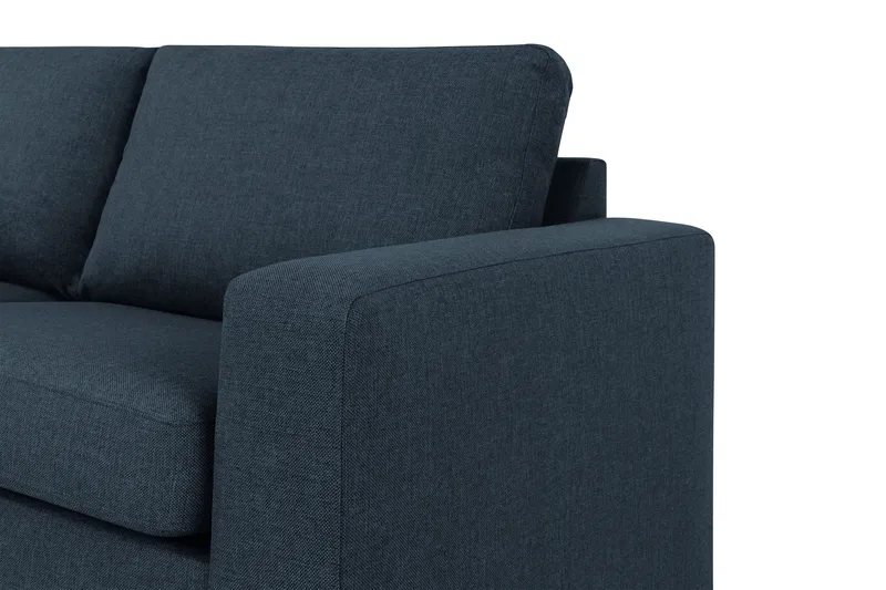 Crazy 3-sits Vänstervänd L-formad Schäslongsoffa i Tyg - Blå - Products - Möbler - Soffa - Divansoffa & schäslongsoffa