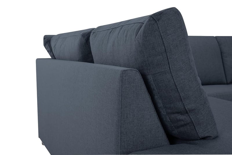 Crazy 3-sits Vänstervänd L-formad Schäslongsoffa i Tyg - Blå - Products - Möbler - Soffa - Divansoffa & schäslongsoffa