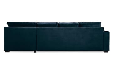 Crazy 4-sits Högervänd U-formad Large Soffa med Divan och Schäslong i Sammet - Blå - Products - Möbler - Soffa - U-soffa