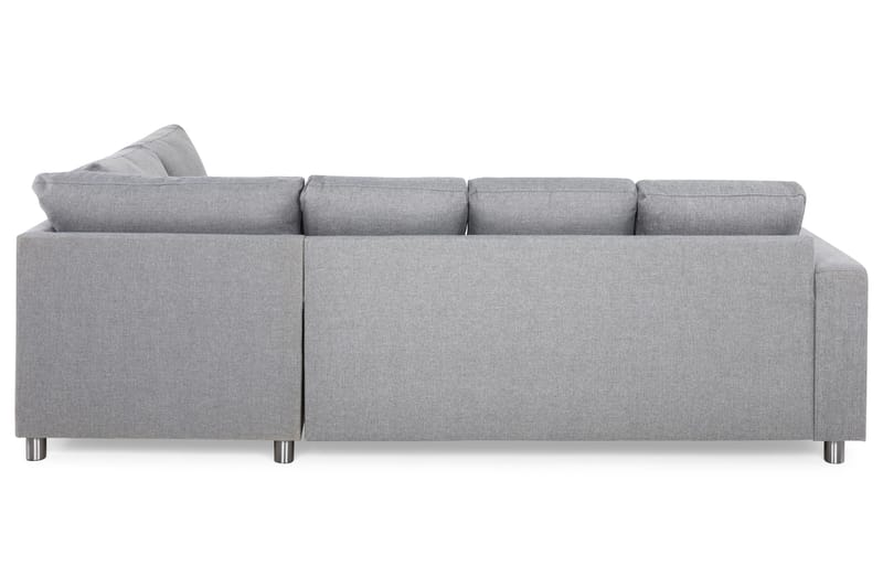 Crazy 4-sits Högervänd U-formad Large Soffa med Divan och Schäslong i Tyg - Grå - Products - Möbler - Soffa - U-soffa