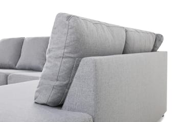 Crazy 4-sits Högervänd U-formad Large Soffa med Divan och Schäslong i Tyg - Grå - Products - Möbler - Soffa - U-soffa