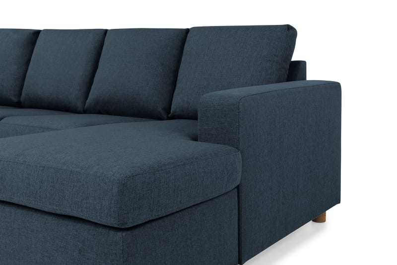 Crazy 4-sits Vänstervänd U-formad Large Soffa med Divan och Schäslong i Tyg - Blå - Products - Möbler - Soffa - U-soffa