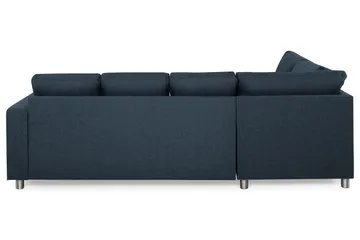 Crazy 4-sits Vänstervänd U-formad Large Soffa med Divan och Schäslong i Tyg - Blå - Products - Möbler - Soffa - U-soffa
