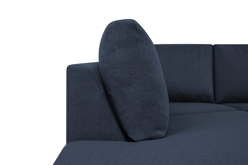 Crazy 4-sits Vänstervänd U-formad Large Soffa med Divan och Schäslong i Tyg - Blå - Products - Möbler - Soffa - U-soffa