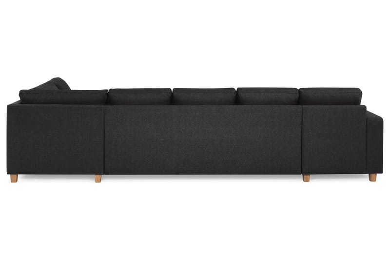 Crazy 5-sits Högervänd U-formad X-Large Soffa med Divan och Schäslong i Tyg - Antracit - Products - Möbler - Soffa - U-soffa