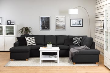 Crazy 5-sits Högervänd U-formad X-Large Soffa med Divan och Schäslong i Tyg - Antracit - Products - Möbler - Soffa - U-soffa